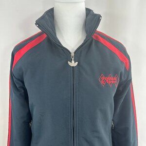 Adidas Vintage Y2K Streetwear Navy Red Track Jacket - Small